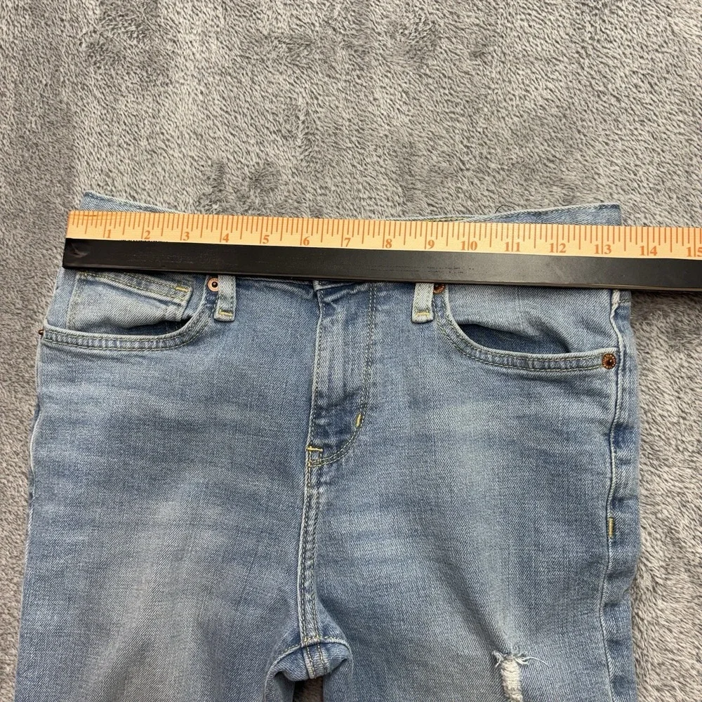 Old Navy Skinny‎ Built-In Flex Jeans Girls Size 14 Light Wash Distressed